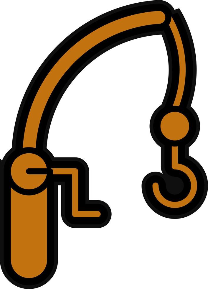 Fishing Rod Vector Icon Design