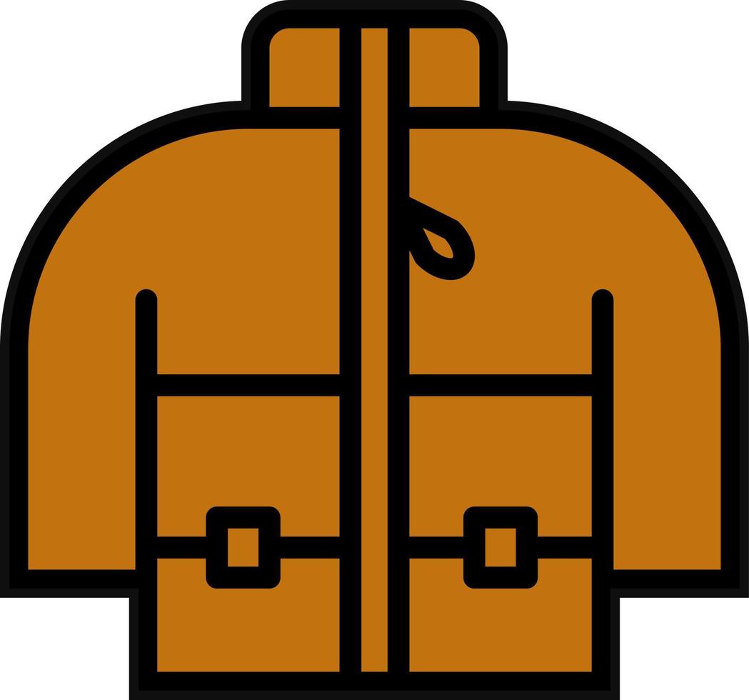 Firefighter Jacket Vector Icon Design