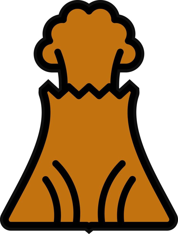 Volcano Vector Icon Design