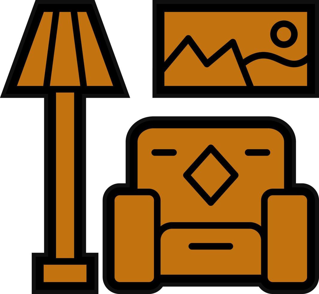 Living Room Vector Icon Design