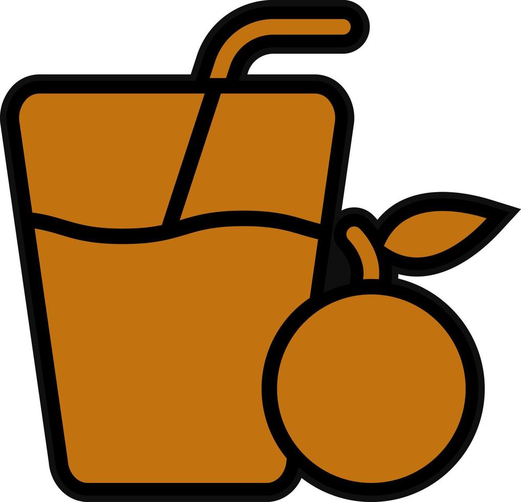 diseño de icono de vector de jugo de naranja