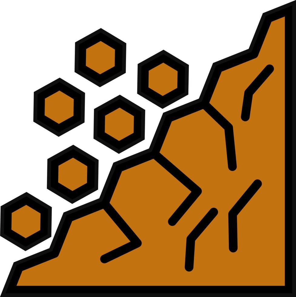 Landslide Vector Icon Design