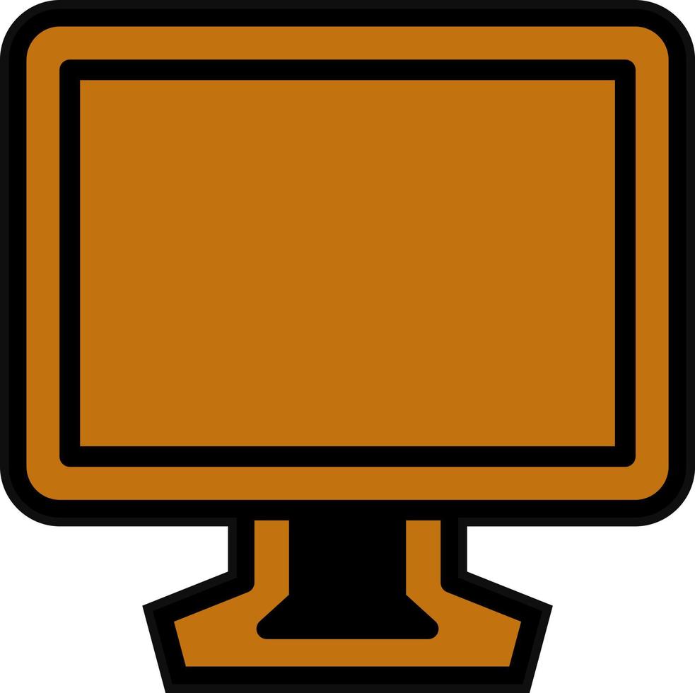 TV Screen Vector Icon Design