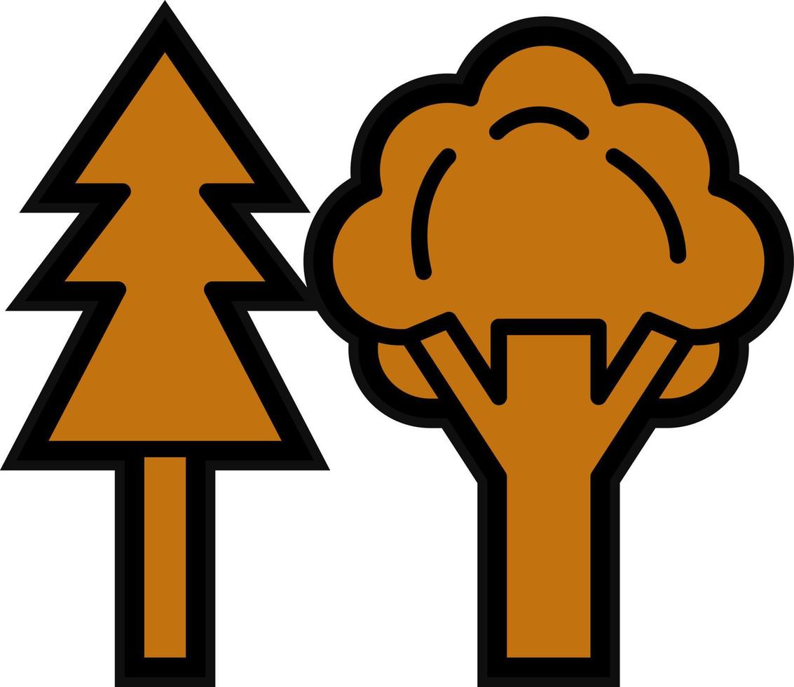 diseño de icono de vector de bosque