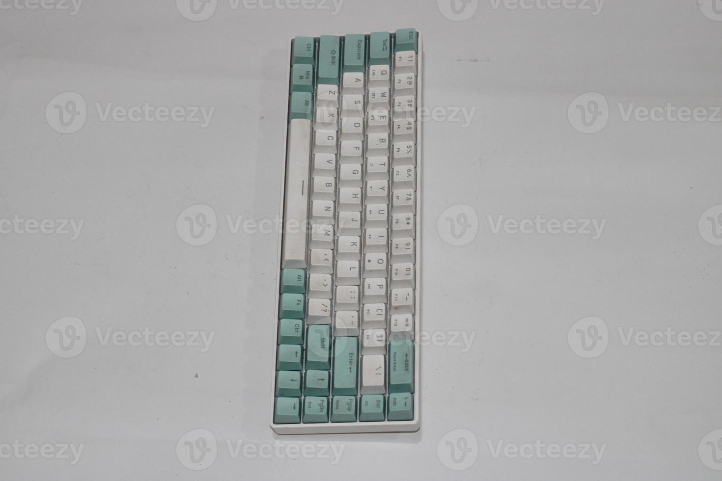 Keyboard photo with white background