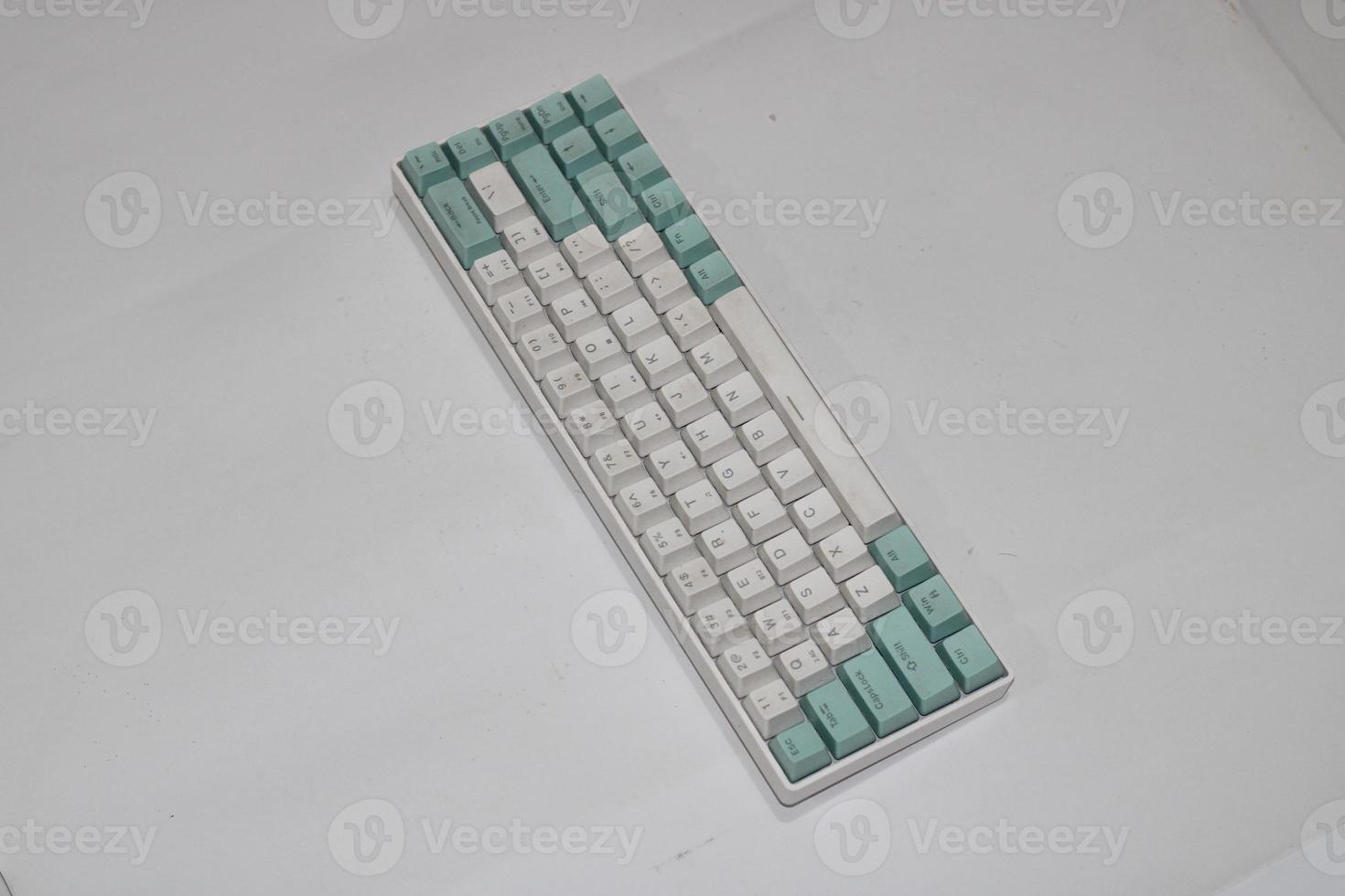 Keyboard photo with white background