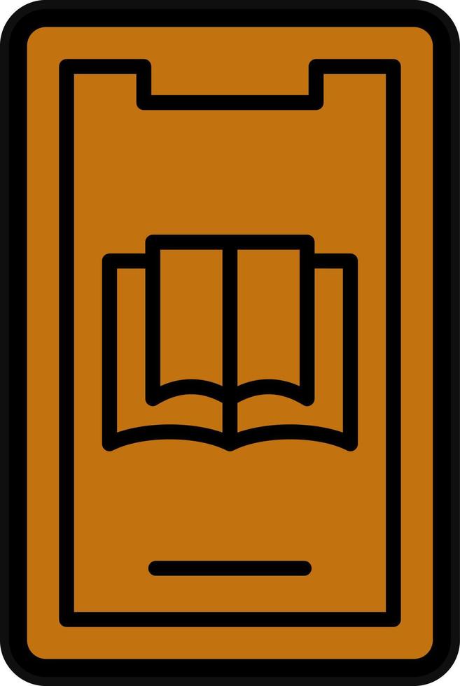 Mobile Ebook Vector Icon Design