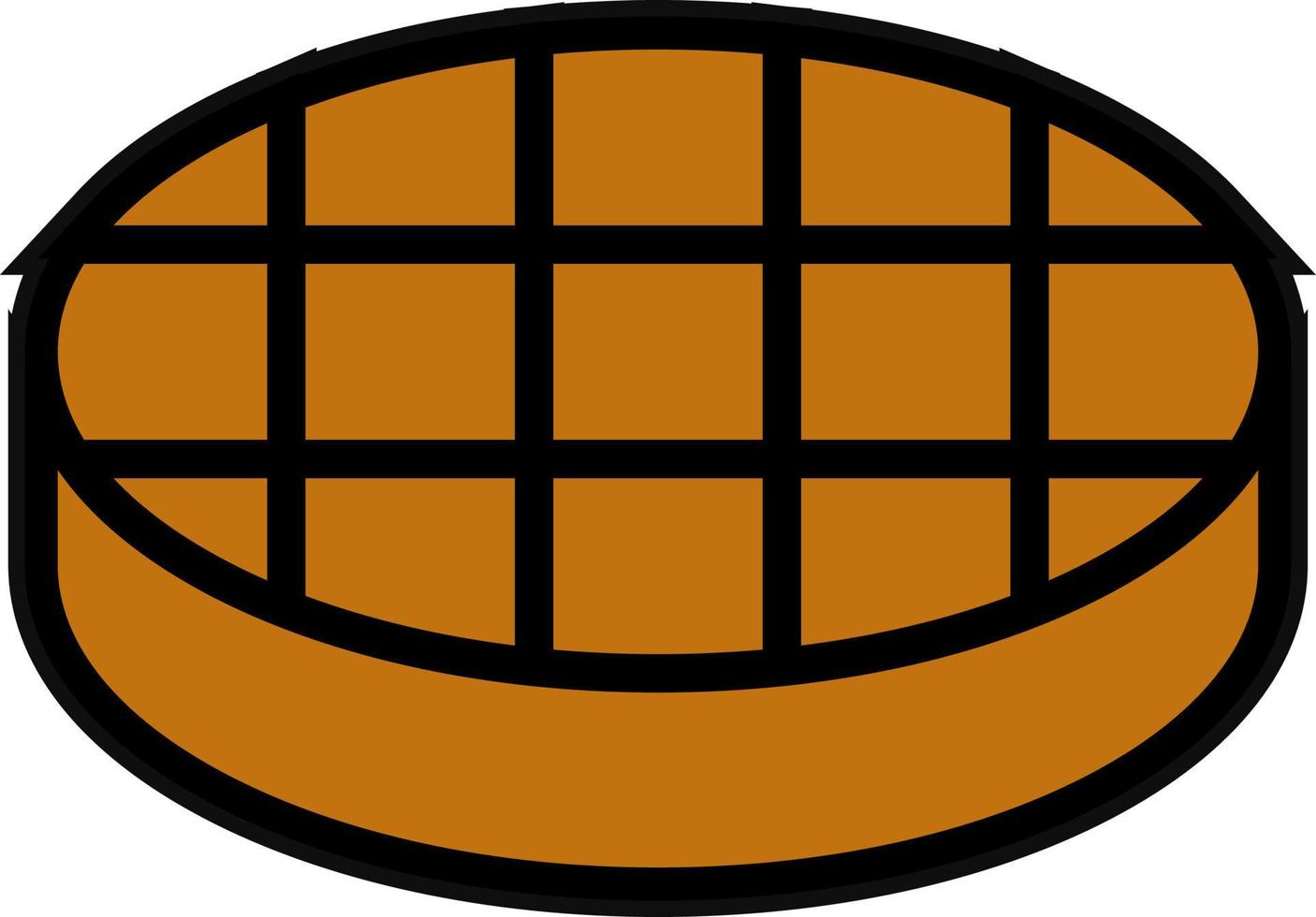 Waffle Vector Icon Design