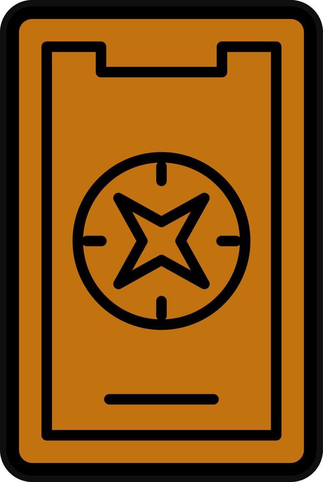 Mobile Compass Vector Icon Design