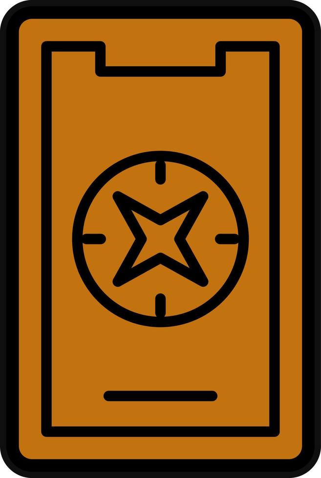 Mobile Compass Vector Icon Design