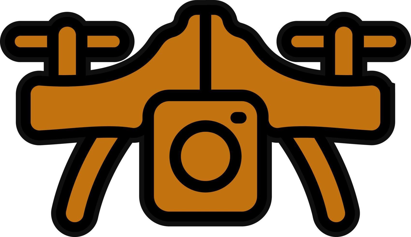 Camera Drone Vector Icon Design
