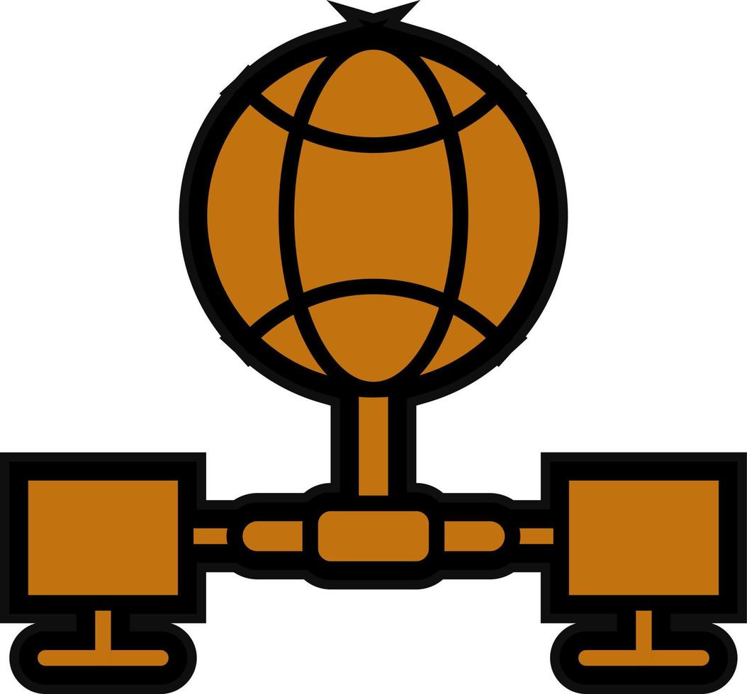 Global Network Vector Icon Design