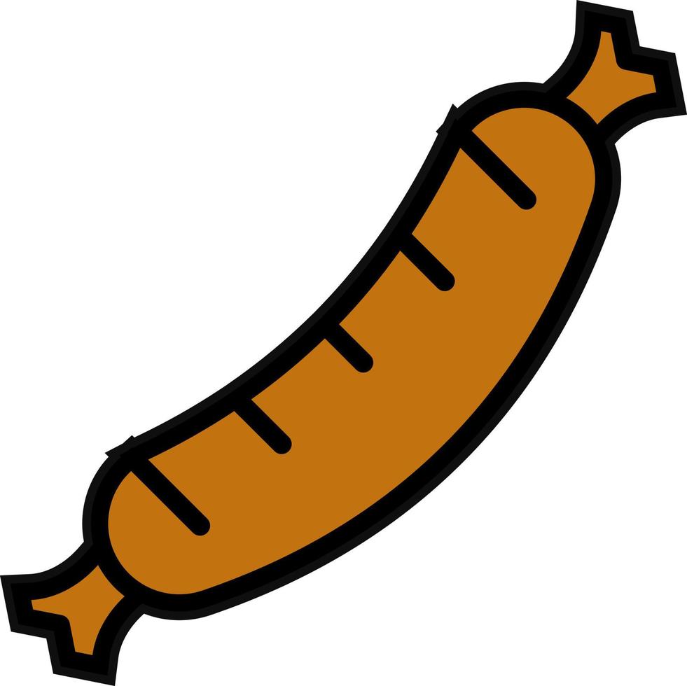 Sausage Vector Icon Design