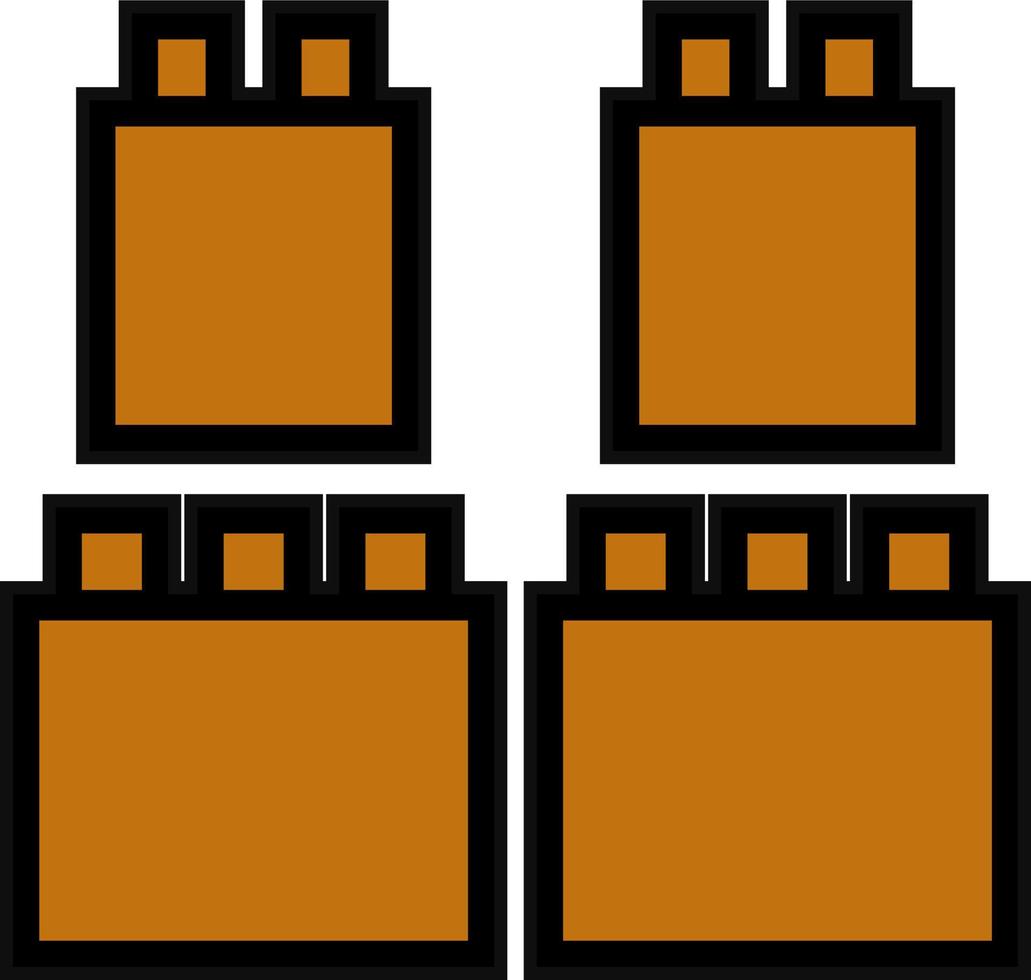 Bricks Toys Vector Icon Design