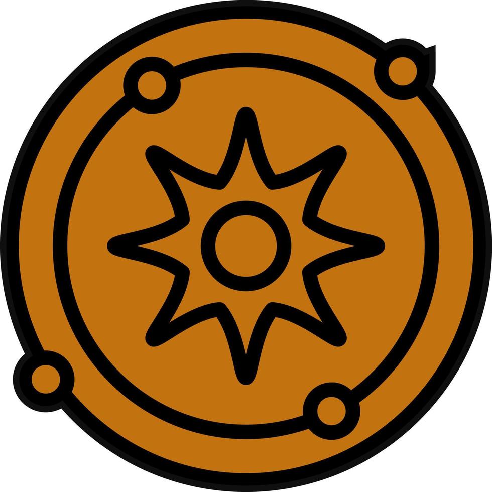 Solar System Vector Icon Design