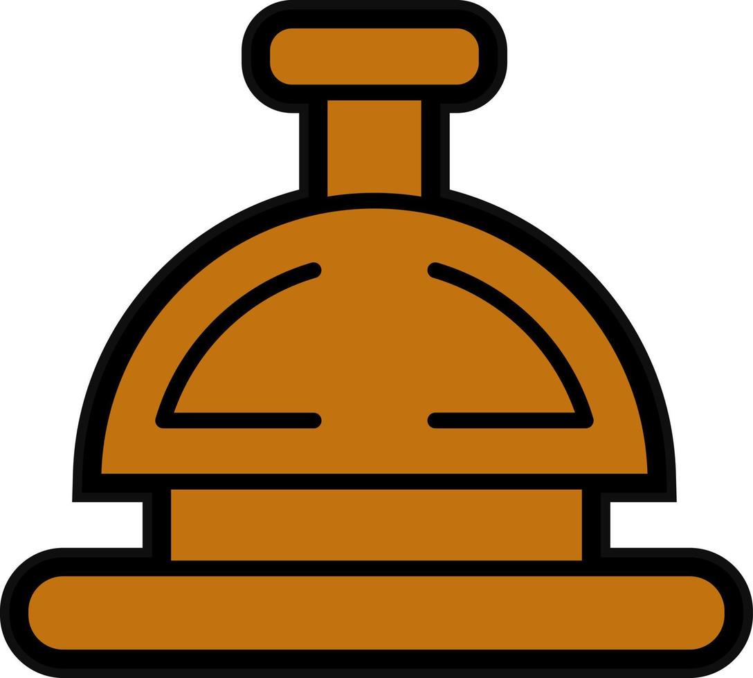 Reception Bell Vector Icon Design