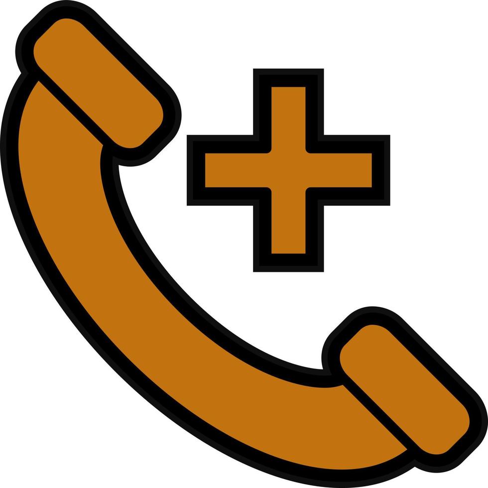 Emergency Call Vector Icon Design