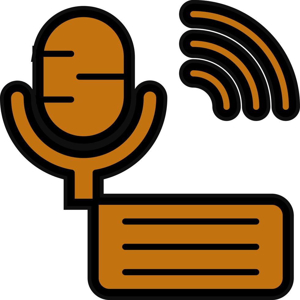 Podcast Vector Icon Design