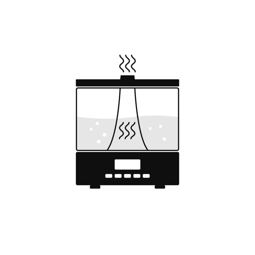 Humidifier simple icon. House appliance. Vector illustration isolated on white background