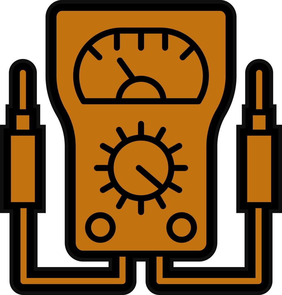 Voltmeter Vector Icon Design