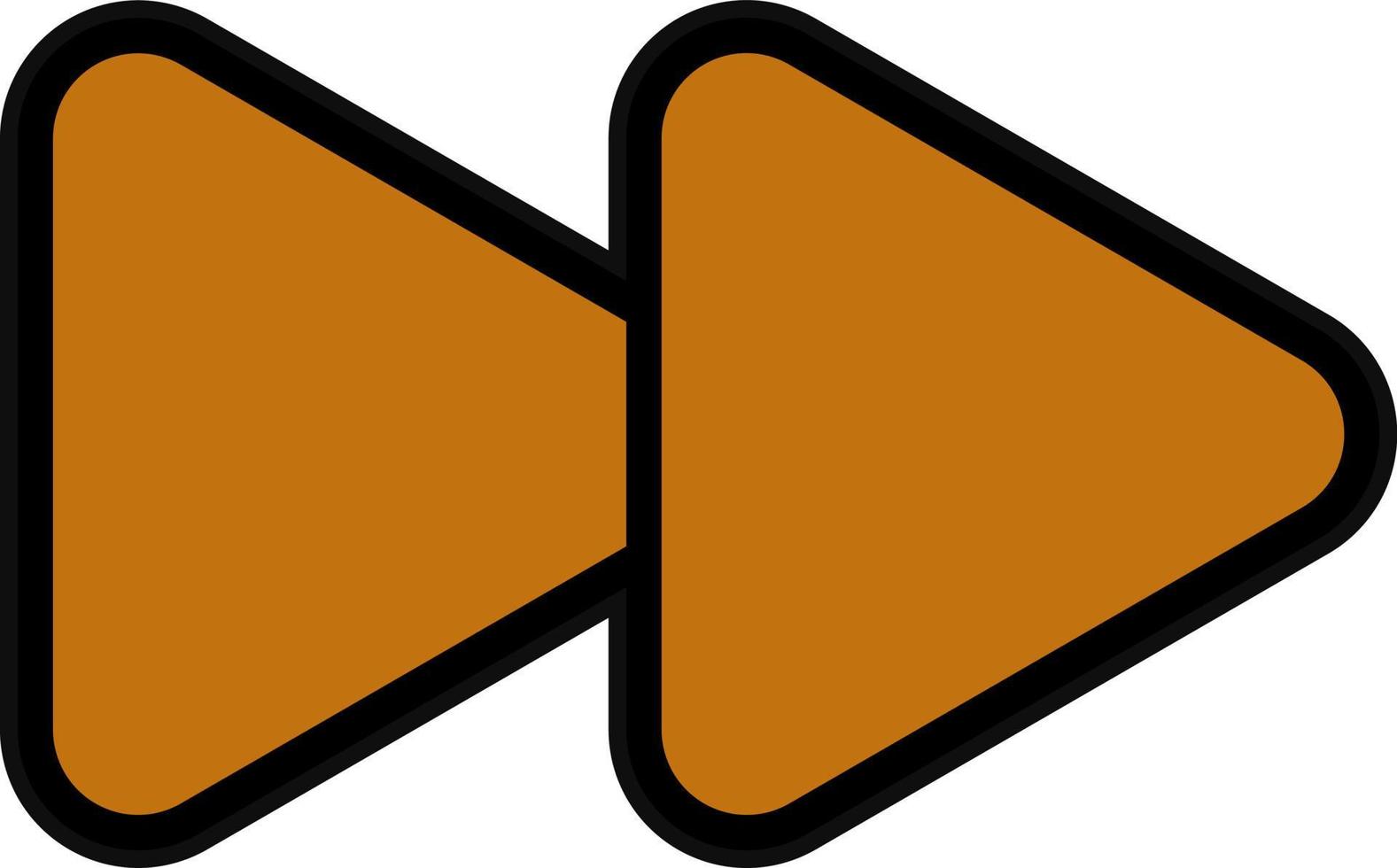 Fast Forward Vector Icon Design