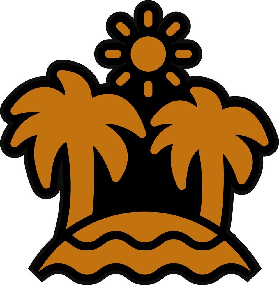Beach Vector Icon Design