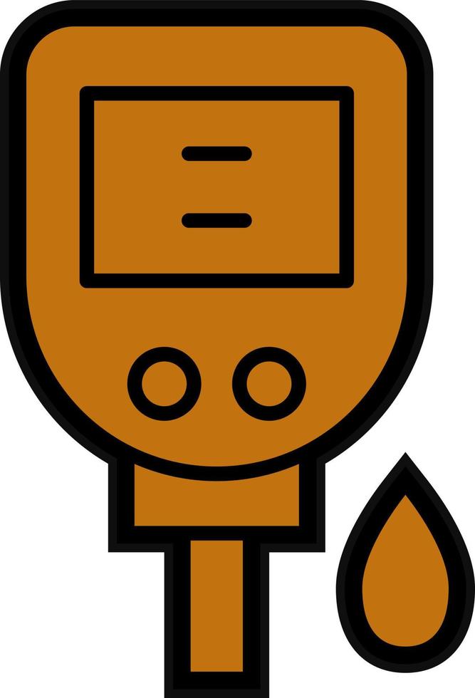 Diabetes Test Vector Icon Design
