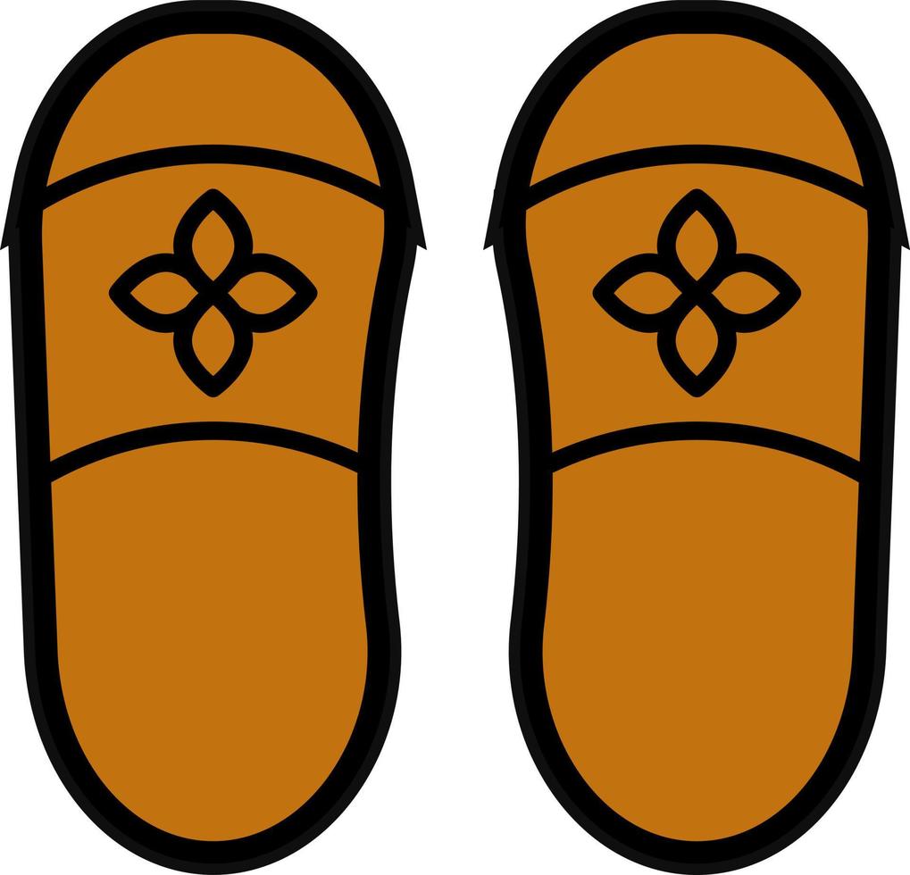 Slippers Vector Icon Design