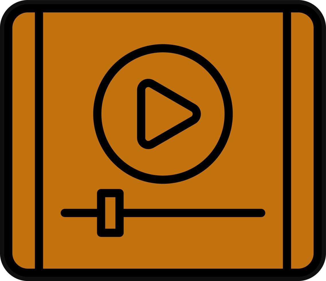 Video Player Vector Icon Design