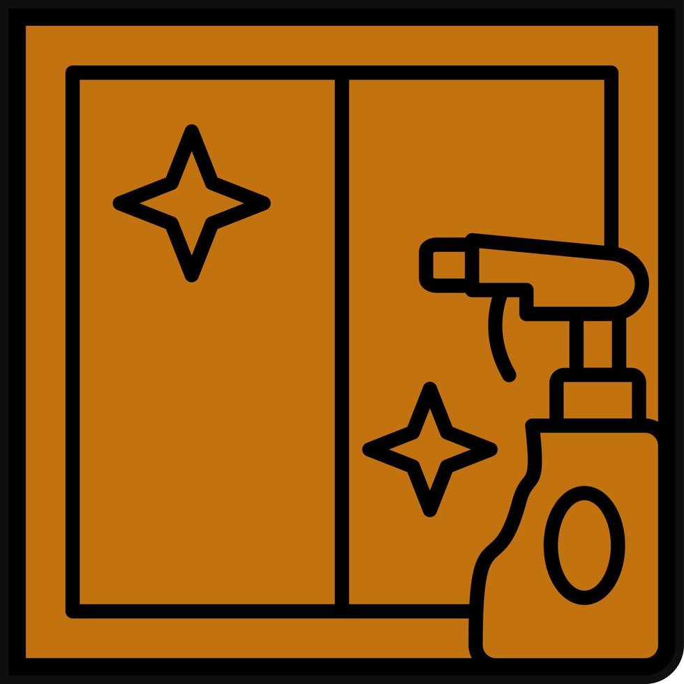 Cleaning Window Vector Icon Design