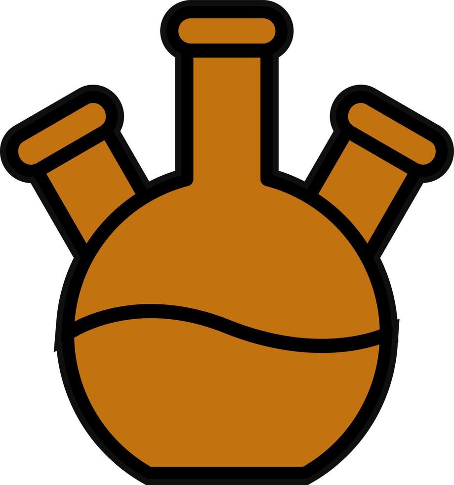 Three Neck Flask Vector Icon Design