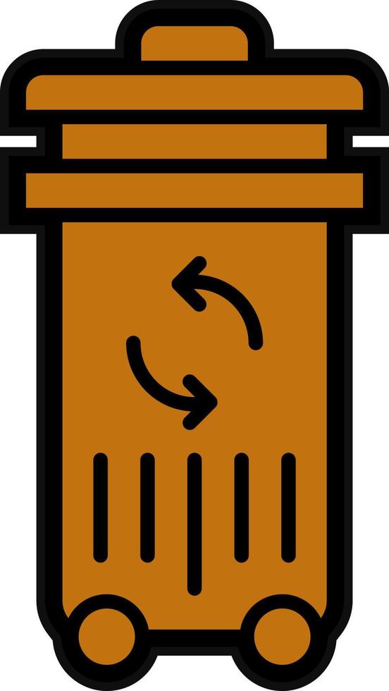 Trash Can Vector Icon Design