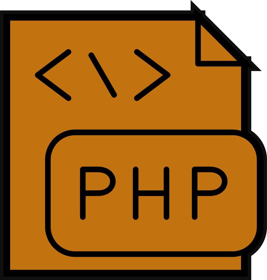 PHP File Vector Icon Design