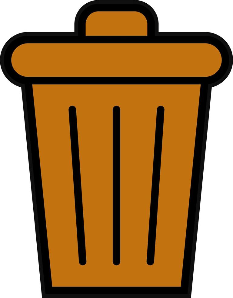 diseño de icono de vector de basura