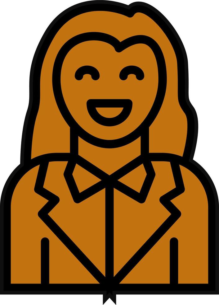 Smiling Women Vector Icon Design