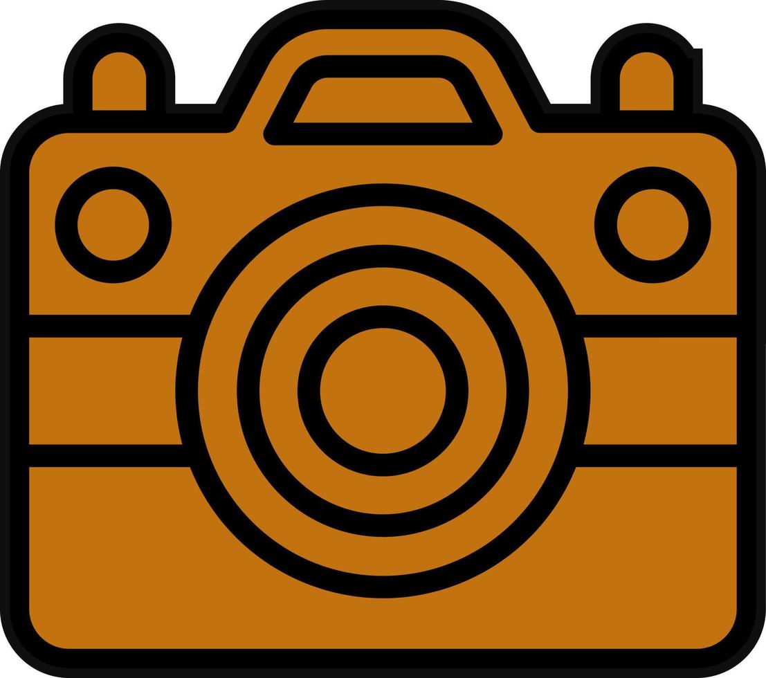 Photo Camera Vector Icon Design