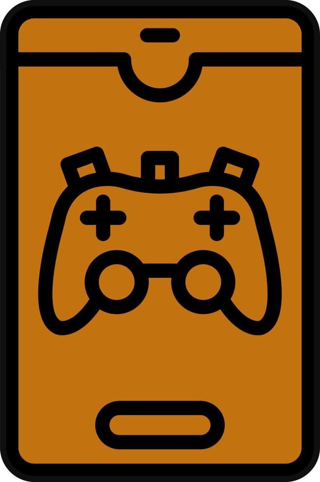 Smartphone Game Vector Icon Design