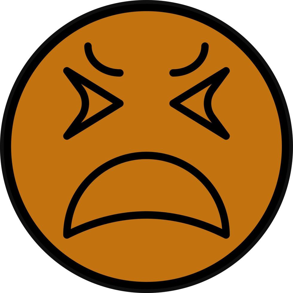 Upset Vector Icon Design