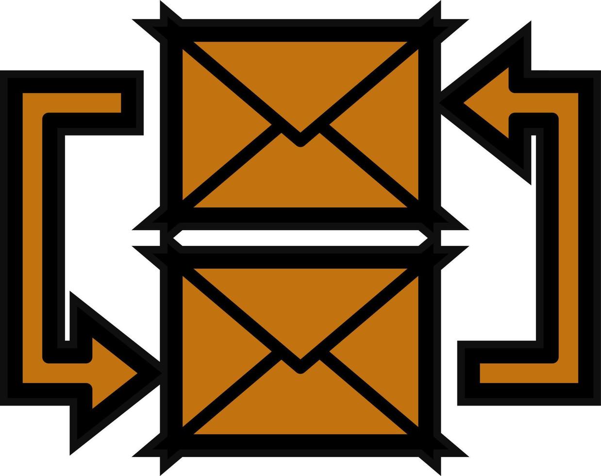 Exchange Mails Vector Icon Design