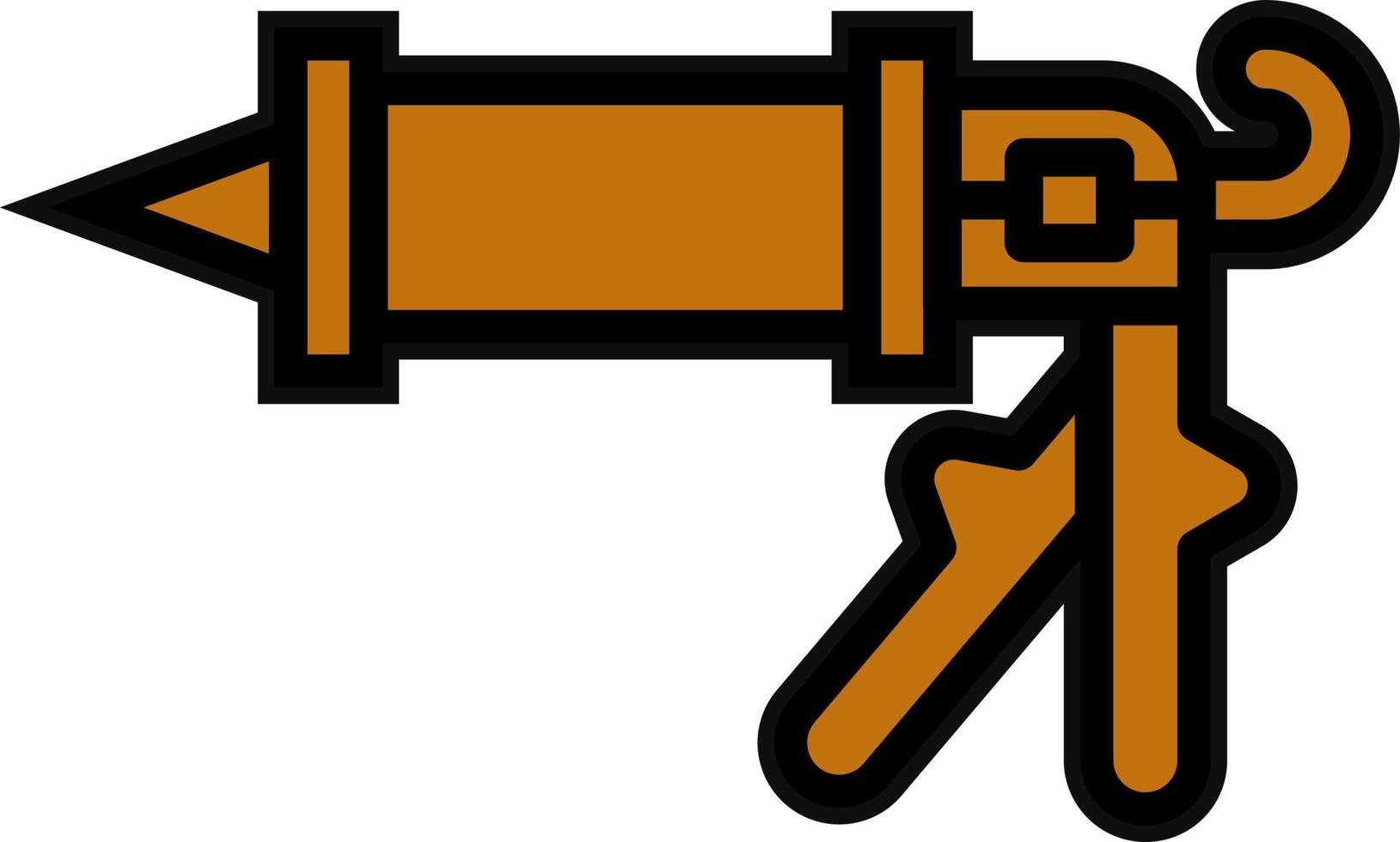 Caulking Gun Vector Icon Design