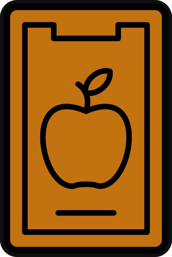 Mobile Food Vector Icon Design