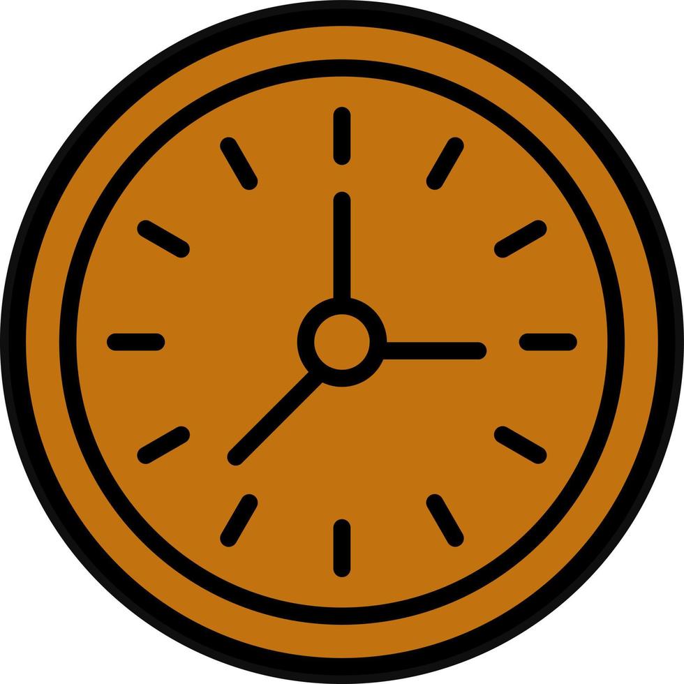 Wall Clock Vector Icon Design