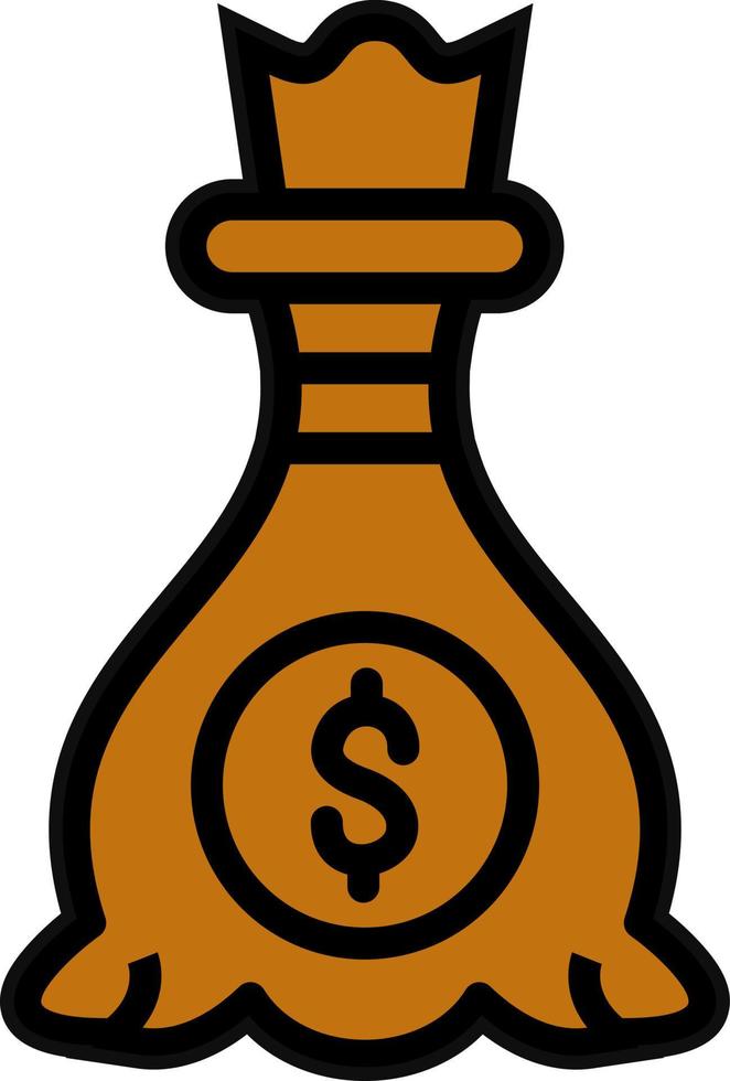 Money Bag Vector Icon Design
