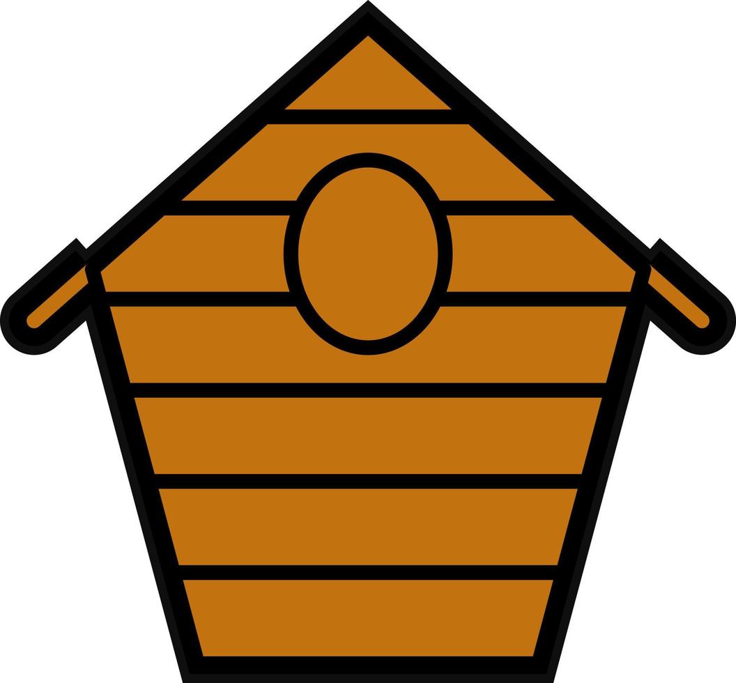 Bird House Vector Icon Design