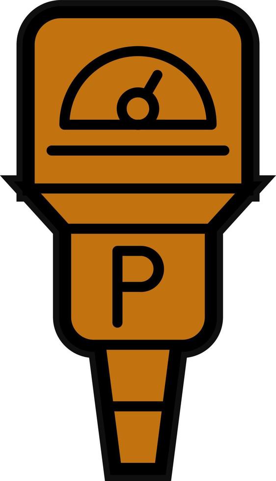 Parking Meter Vector Icon Design