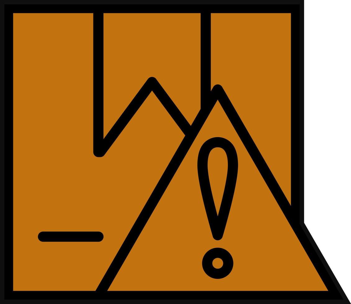 Delivery Warning Vector Icon Design