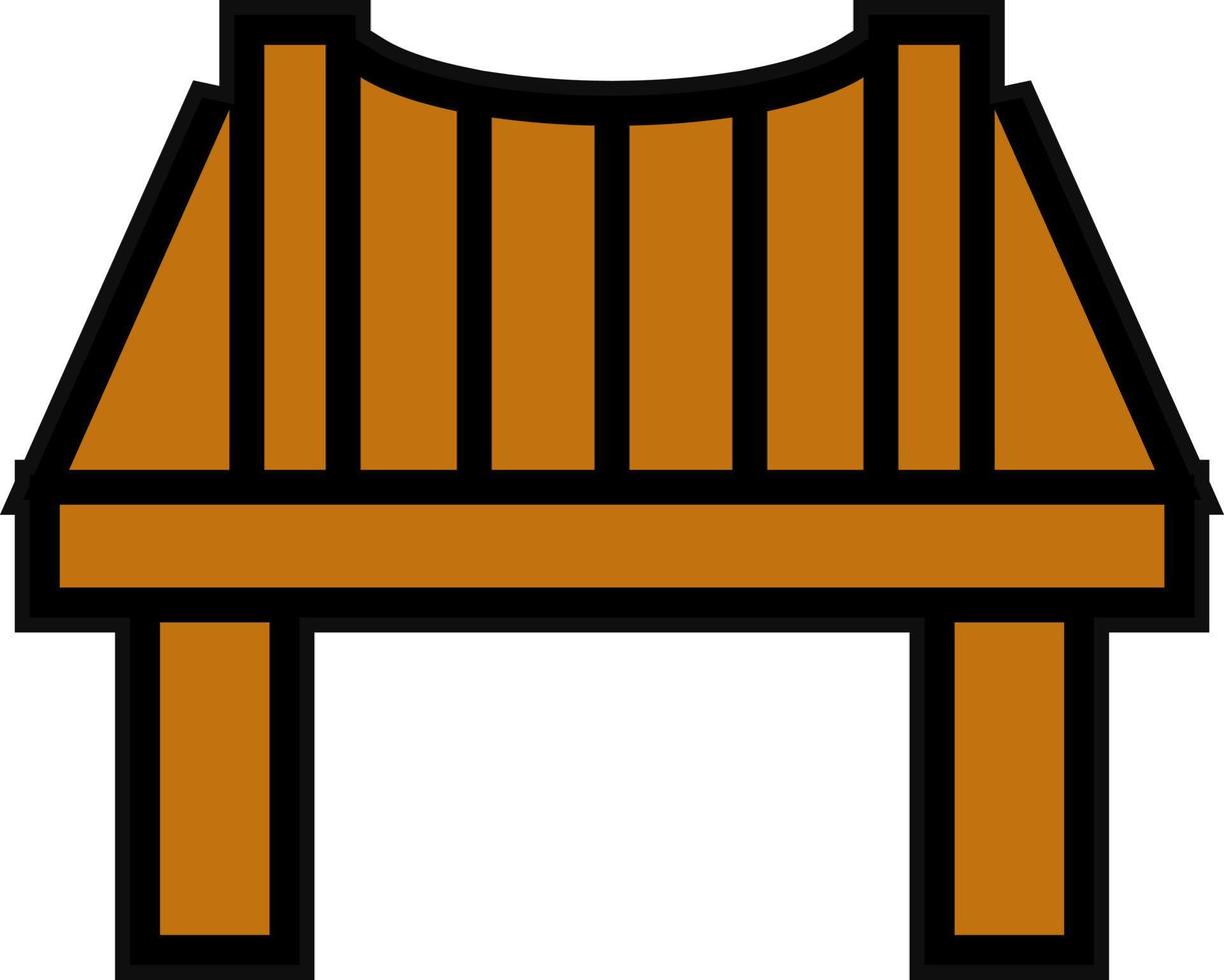 diseño de icono de vector de puente