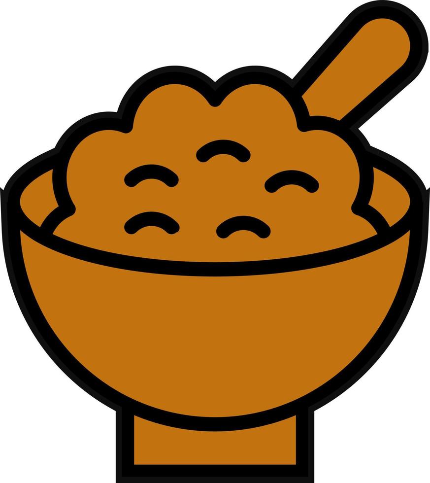 Cereal Bowl Vector Icon Design