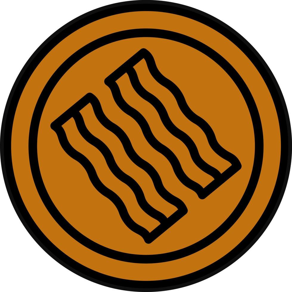 Bacon Vector Icon Design