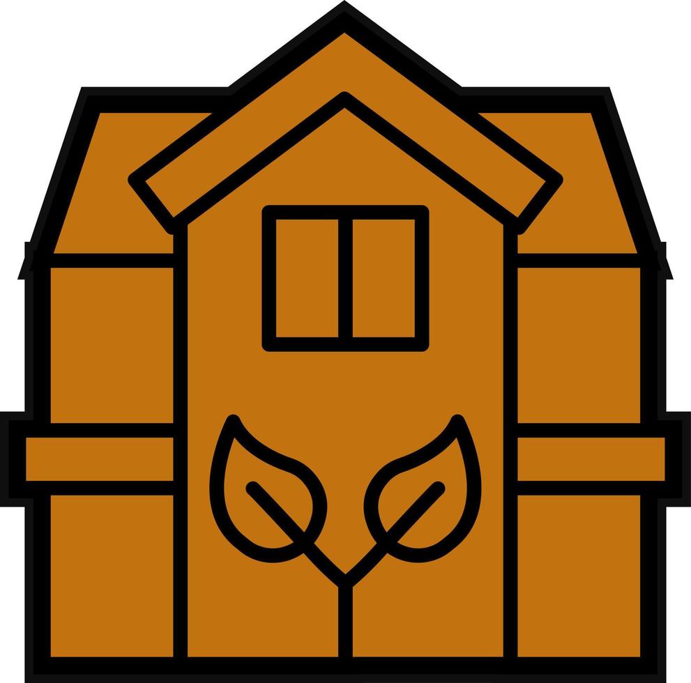 Eco House Vector Icon Design